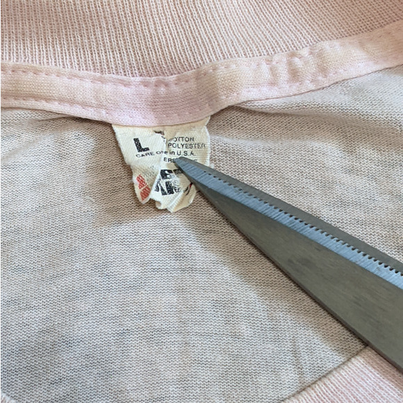 Vintage Single Stitch T Shirt Asheville Greek Festival Light Pink Worn Size L - Picture 7 of 10